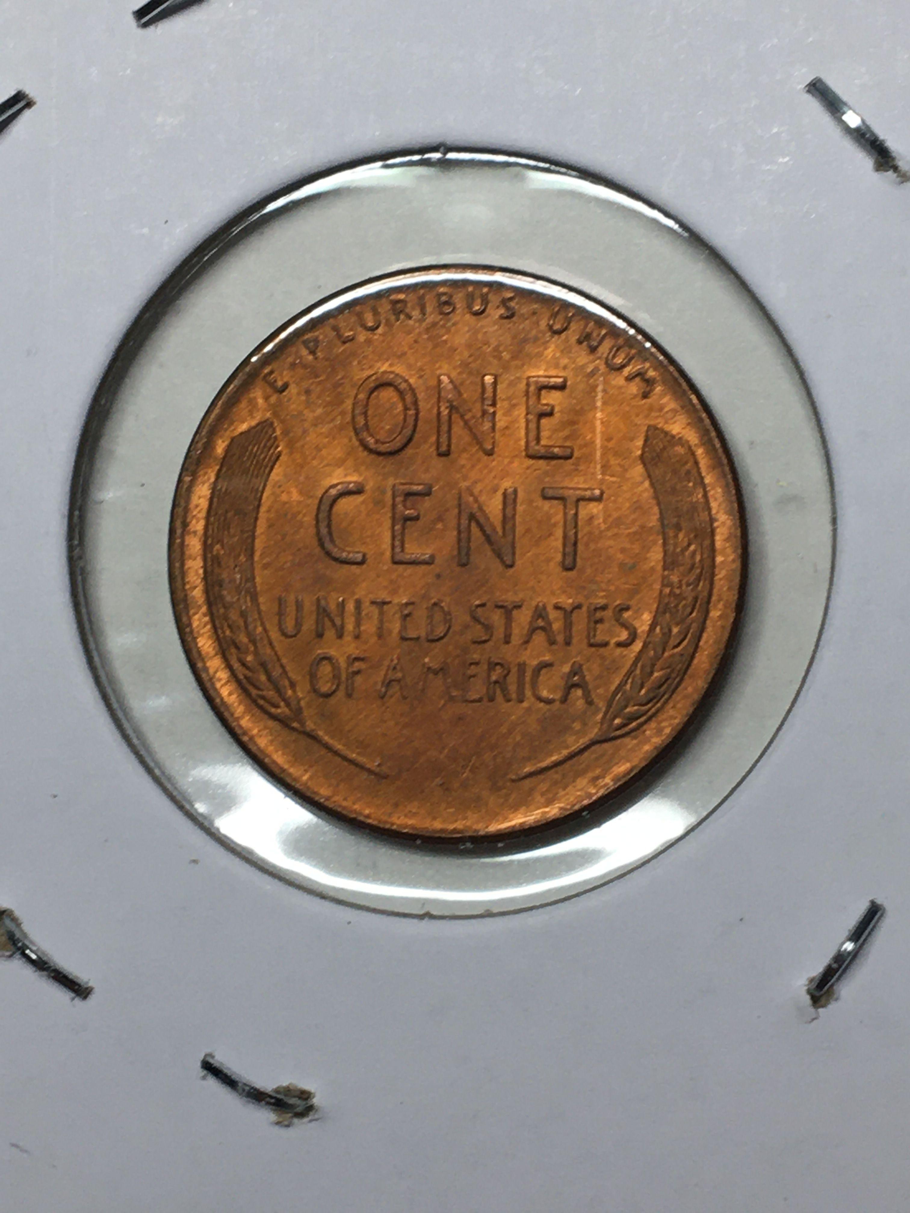 Lincoln Wheat Cent 1955 D Gem Red