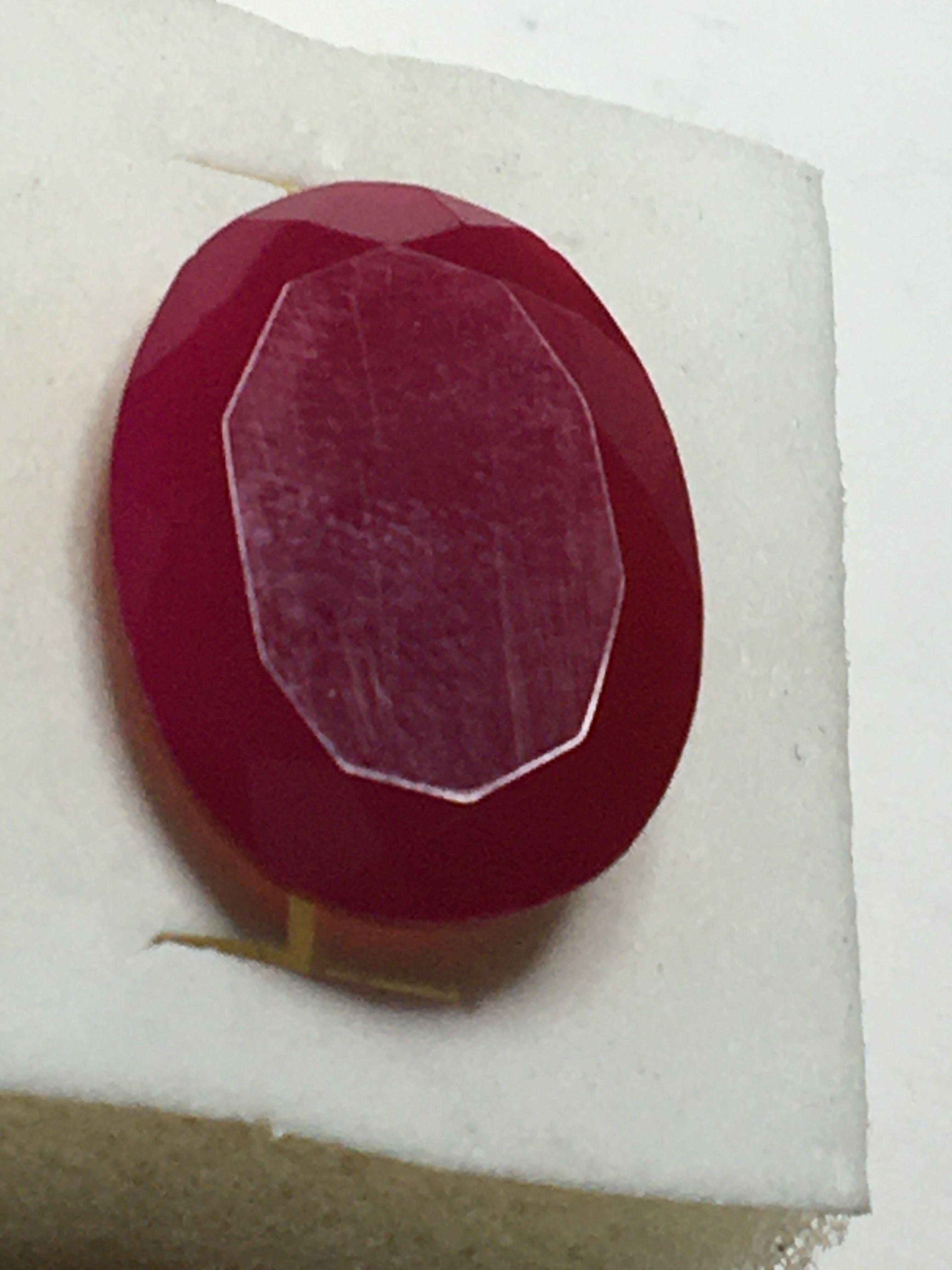 Ruby Madagascar Red High End Top Gem Oval Cut 12.48 Cts Natural Earth Mined