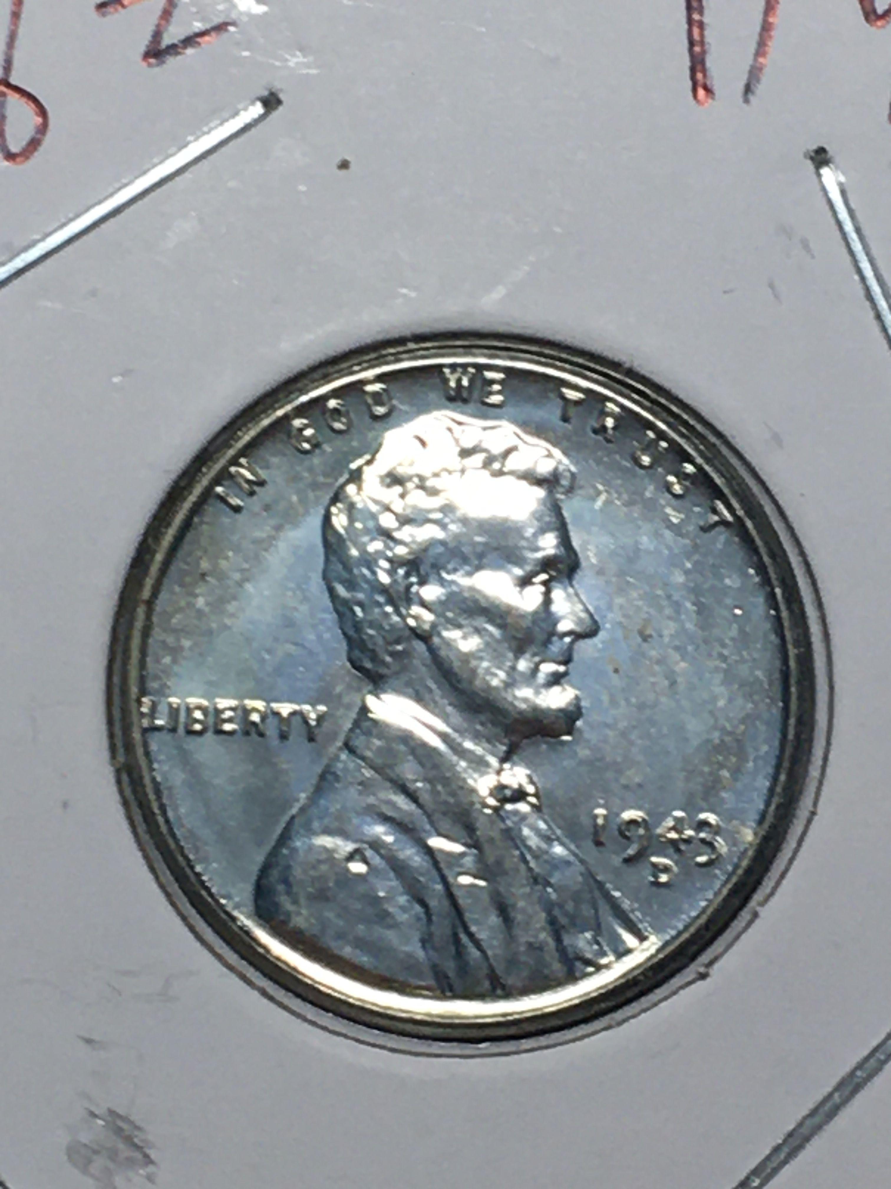 Lincoln Wheat Cent Steel 1943 D 