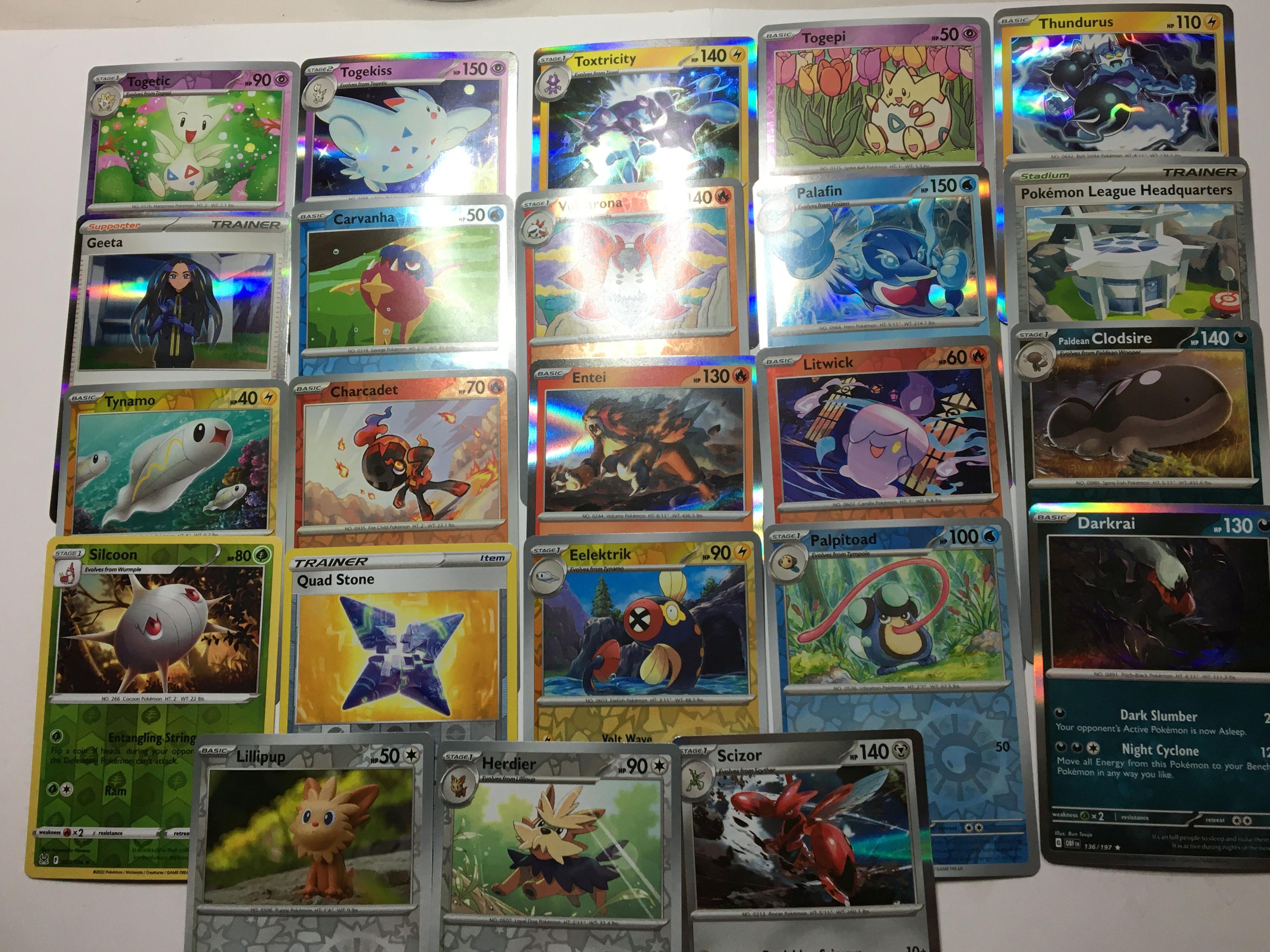 Pokemon Card Lot Of 23 Cards All Pack Fresh Holos Lots Of Rare Better Cards