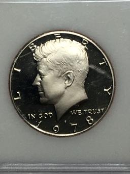 Slabbed 1978 Proof Deep Cameo Kennedy Half Dollar