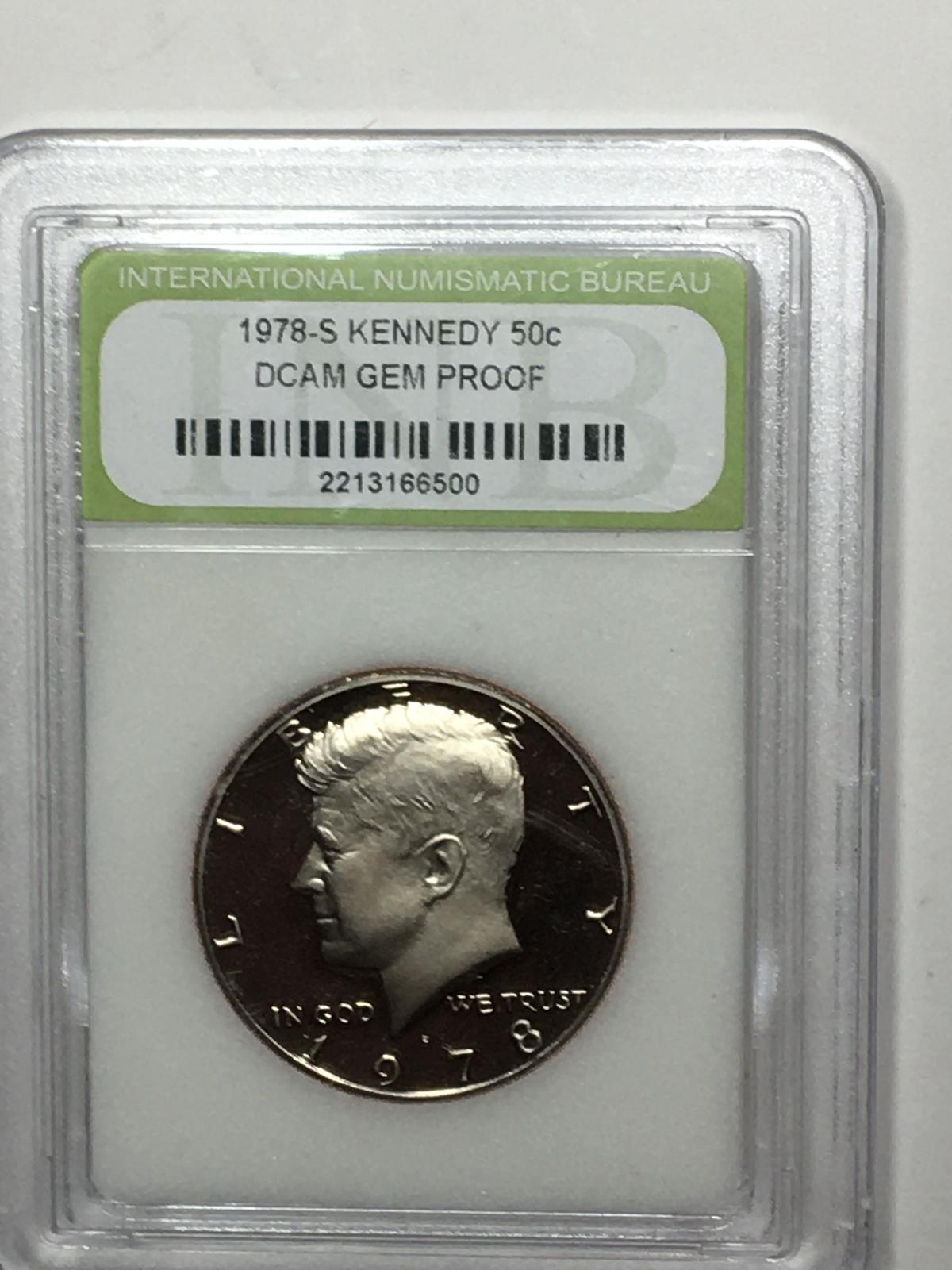 Slabbed 1978 Proof Deep Cameo Kennedy Half Dollar