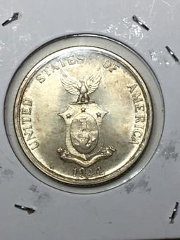 50 Centavos U S A Filipines 1944 S Gem