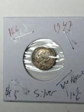 Nederalnds 1/10th G Silver 1947