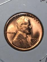 Lincoln Wheat Cent 1955 S Gem High Grade Red