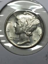 Mercury Silver Dime 1945 Gem 