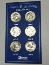 Susan B. Anthony Dollar Set (6 Coins)