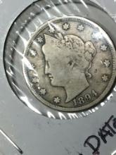 1894 Liberty V Nickel