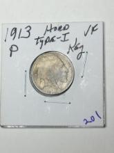 1913 P Type 1 Buffalo Nickel