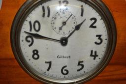 Antique Gilbert Oak Mantle Clock