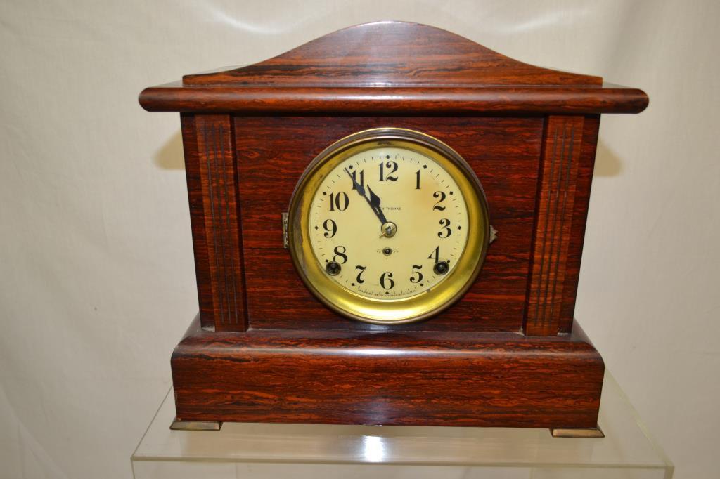 Antique Seth Thomas Adamantine Mantle Clock.