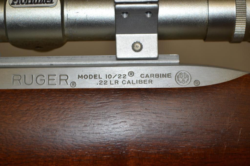 Gun. Ruger Model 10/22 Deluxe SS 22 cal Rifle