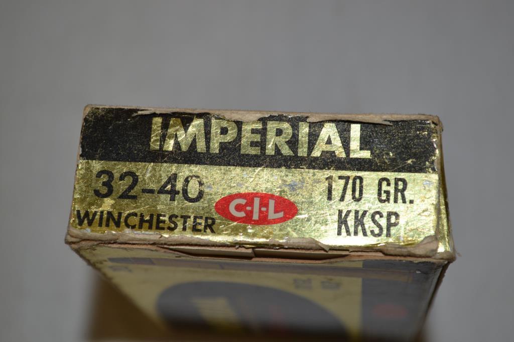Ammo. Imperial 32-40 Winchester. 20 Rd.
