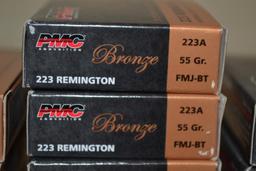 Ammo. PMC 223 Remington. 10 Full Boxes, 200 Rds