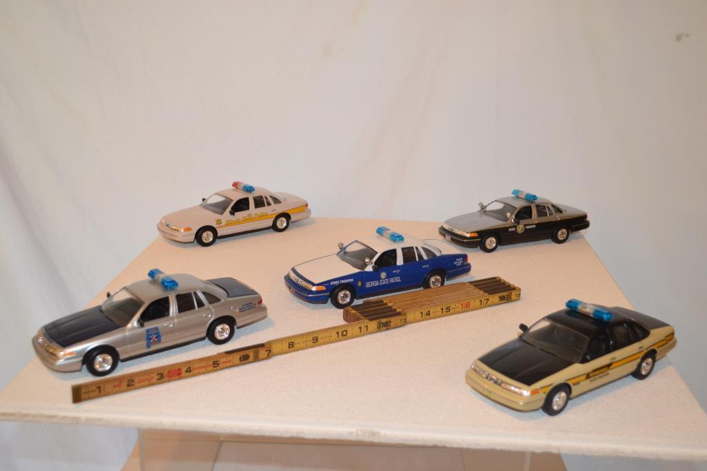 5 Ford State Police Cars,