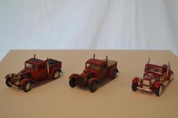 3 Lindberg Model A Pickup Trucks, 1-25 scale