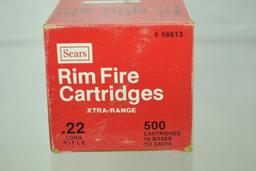 Ammo. 22 LR Sears Bick, 500 Rounds.