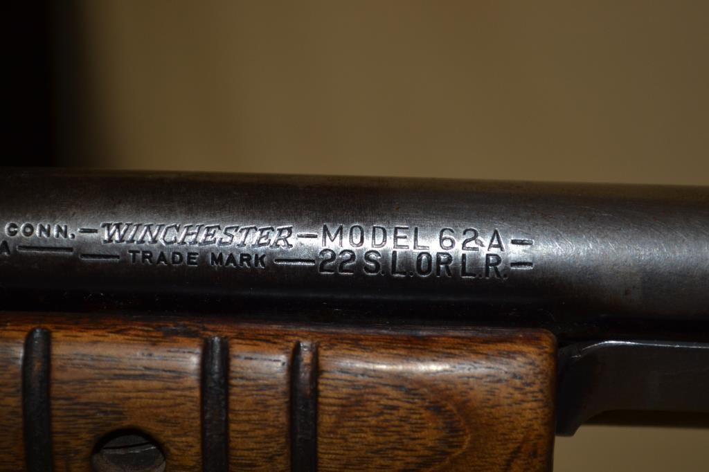 Gun. Winchester Model 62A 22 cal Rifle