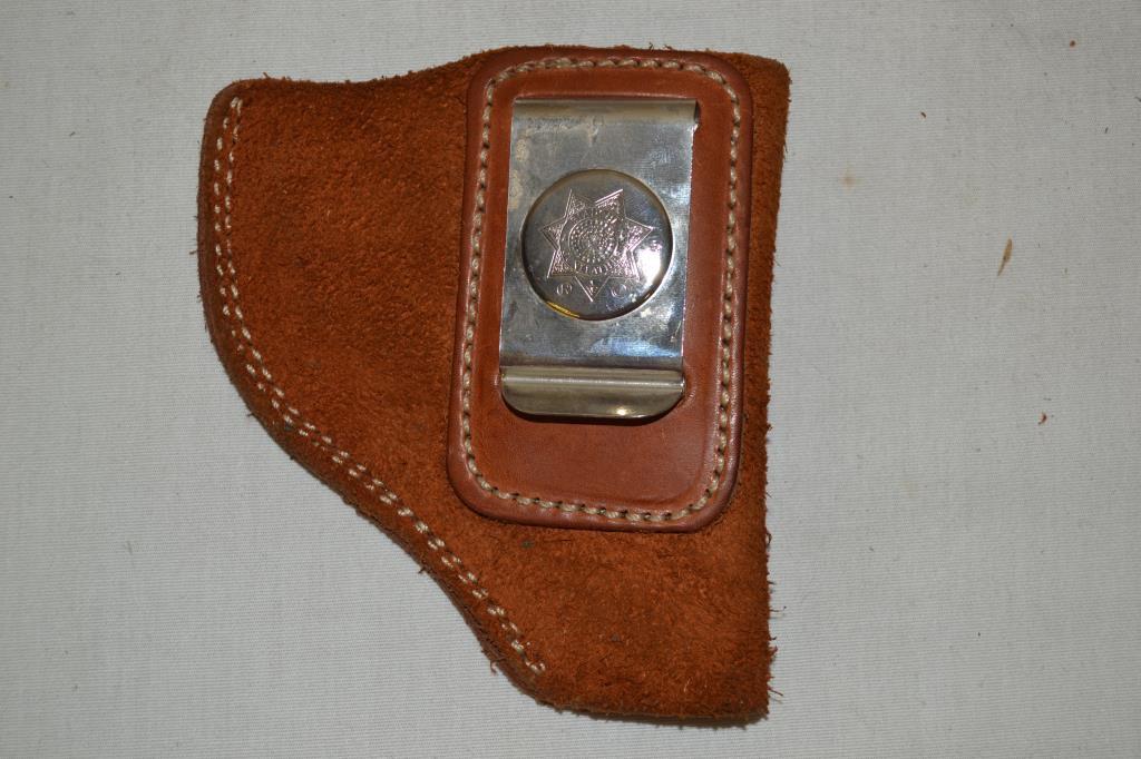 2 Right & 1 Left Small Brown Leather Holsters