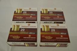 Ammo. 45 Auto, 150 GR. 80 Rounds