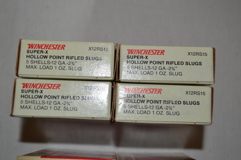 Ammo. 49 12 ga Slugs & 15 20 ga Slugs