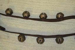 Sleigh Bells. 2 Leather Straps, Total 42 Bells