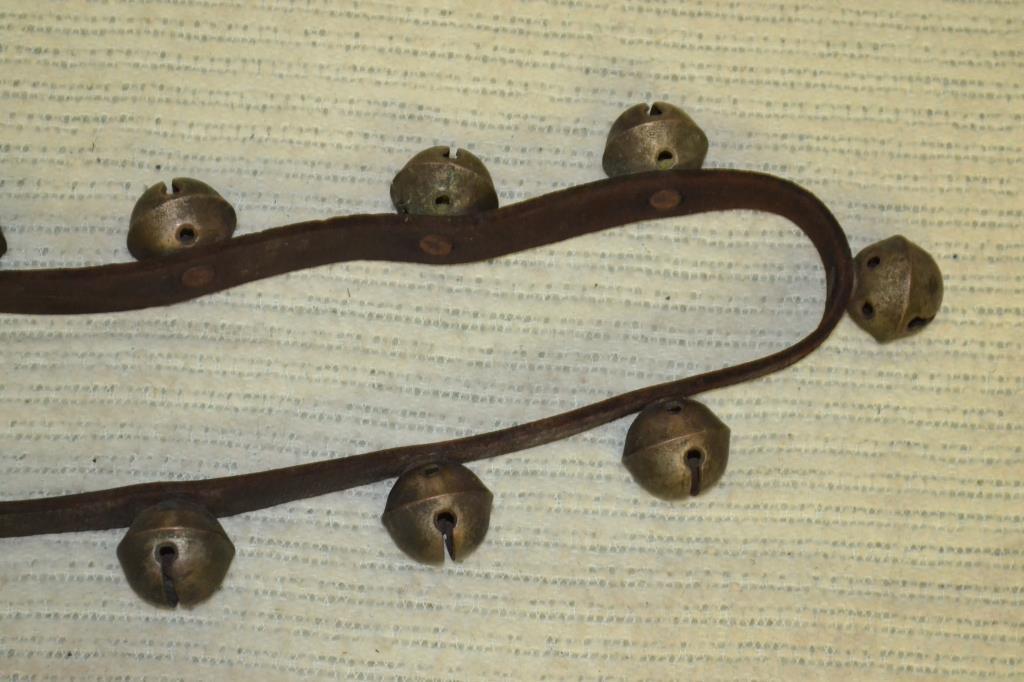 Sleigh Bells. 2 Leather Straps, Total 42 Bells