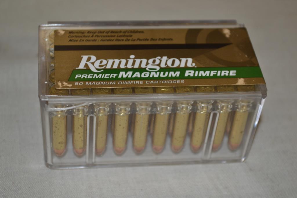Ammo. Remington Premier 22 mag rf. 500 Rds