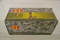 Ammo. CI 22 lr. 500 Rds