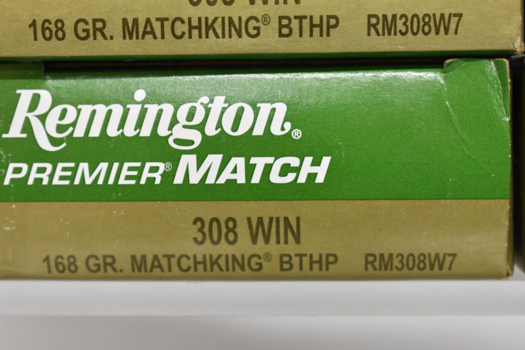 Ammo. Remington 308 Win., 168 Gr. 120 Rds