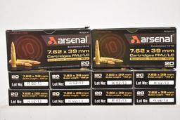 Ammo. Arsenal 7.62 x 39mm. 122 Gr. 200 Rds