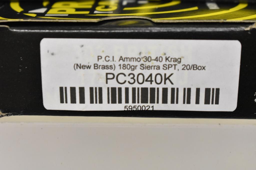 Ammo. PCI 30-40 Krag, 180 Gr. 100 Rds