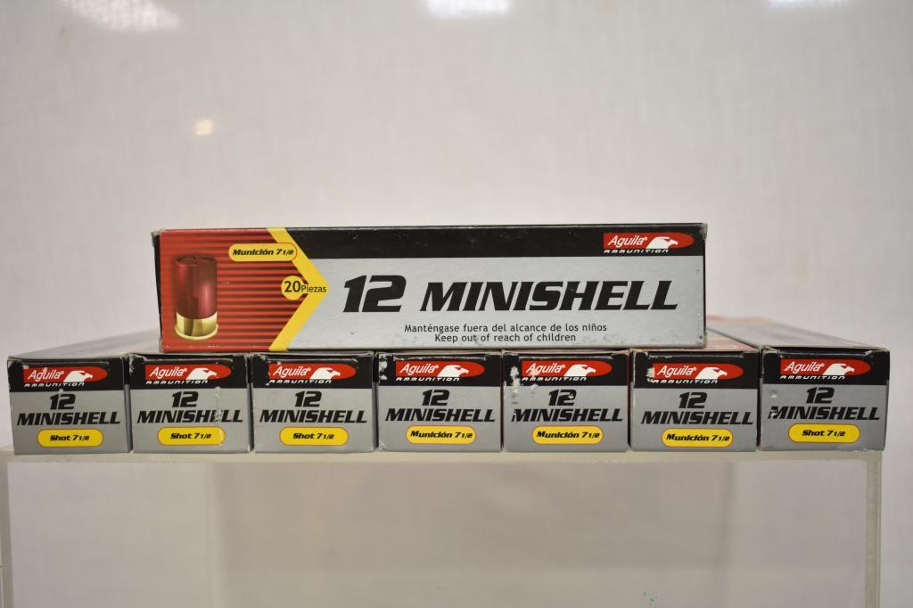 Ammo. Aguila 12ga Minishell, Shot 71/2. 160 Rds