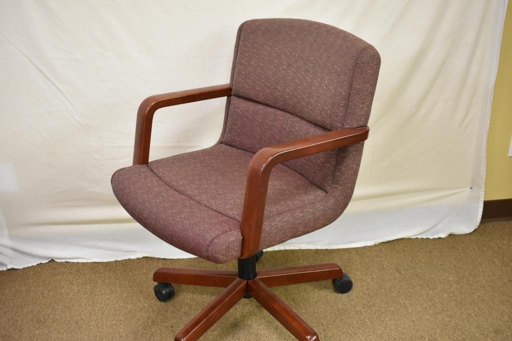 4 Mid-Century Steelcase Upholstered Chairs