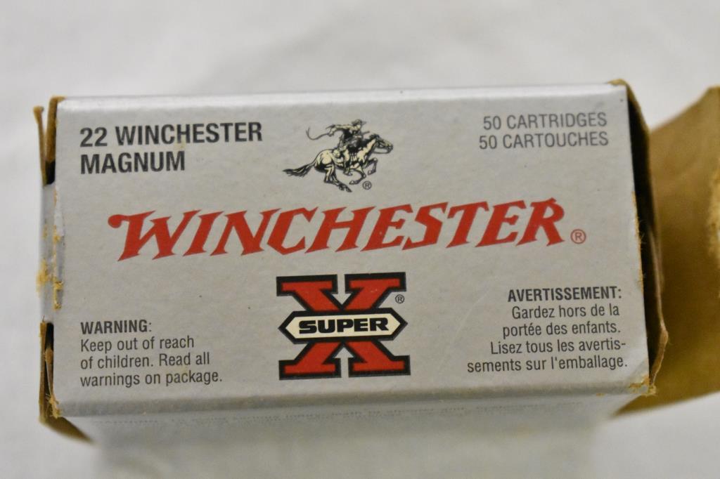 Ammo. 22 LR, WM, WMR. Approx. 170 Rds