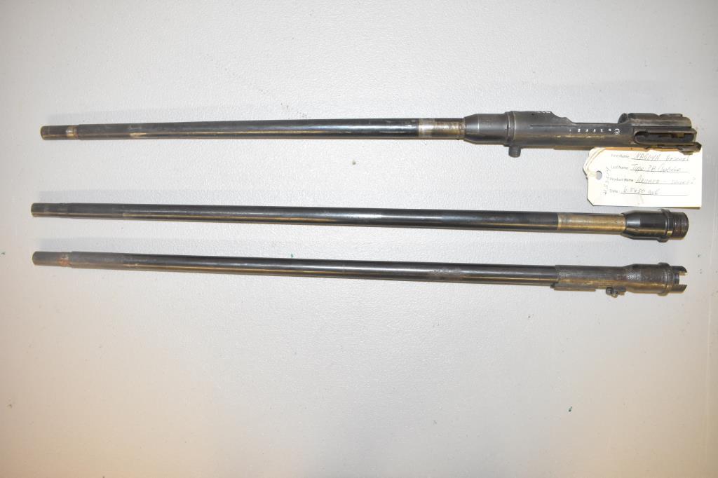 Three Gun Barrels: 1 Arisaka Type 38 Carbine