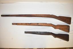 Japanese Murata Type 13 & 2 Other Wood Guns Stocks