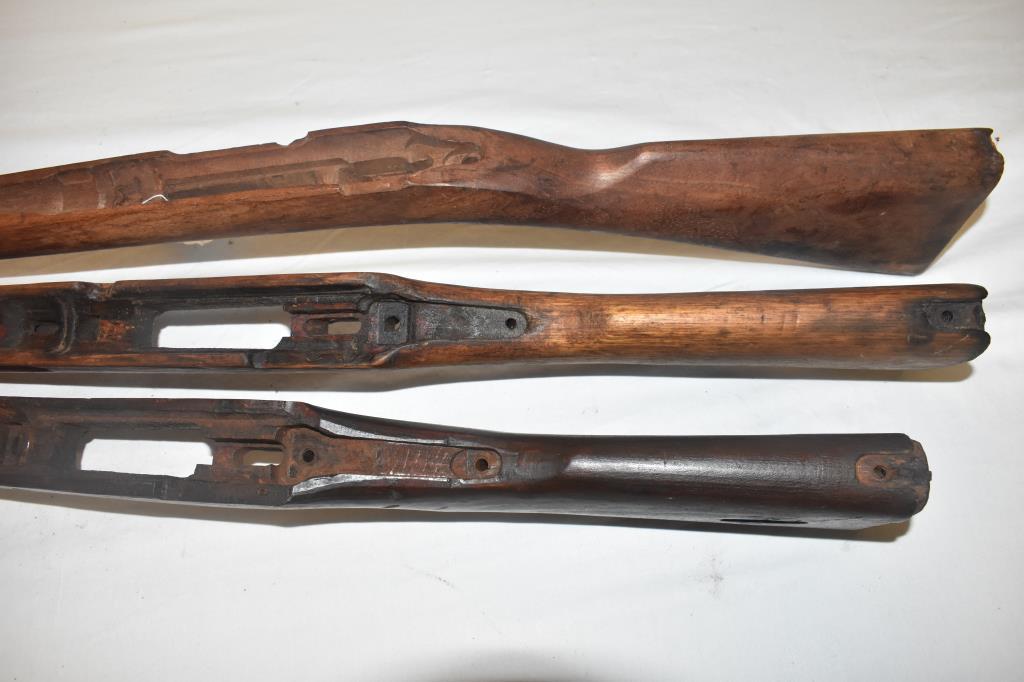 Japanese Murata Type 13 & 2 Other Wood Guns Stocks