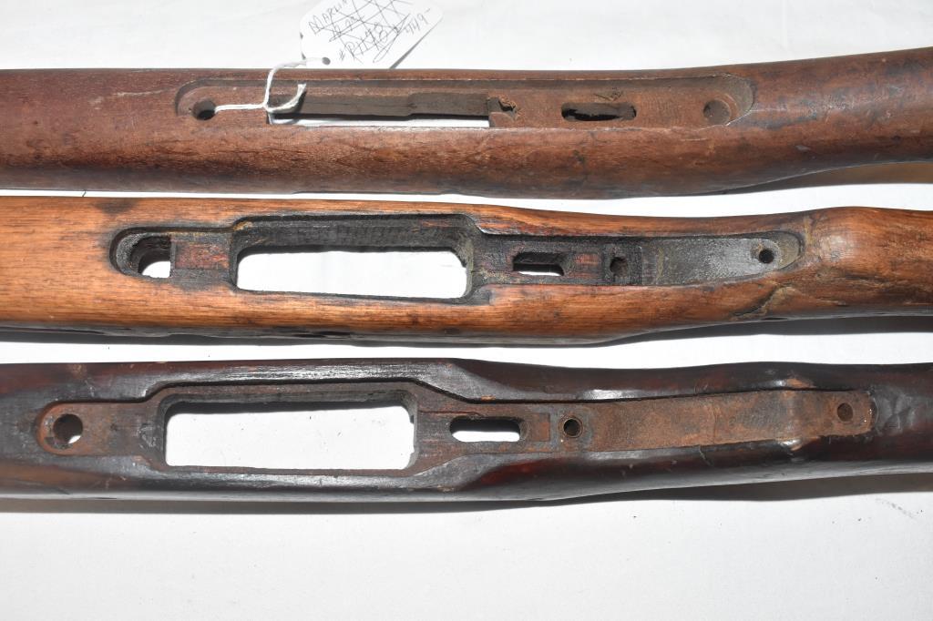 Japanese Murata Type 13 & 2 Other Wood Guns Stocks