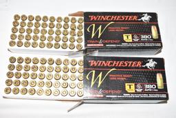 Ammo. Winchester 380 FMJ 95 Gr, 200 Rds