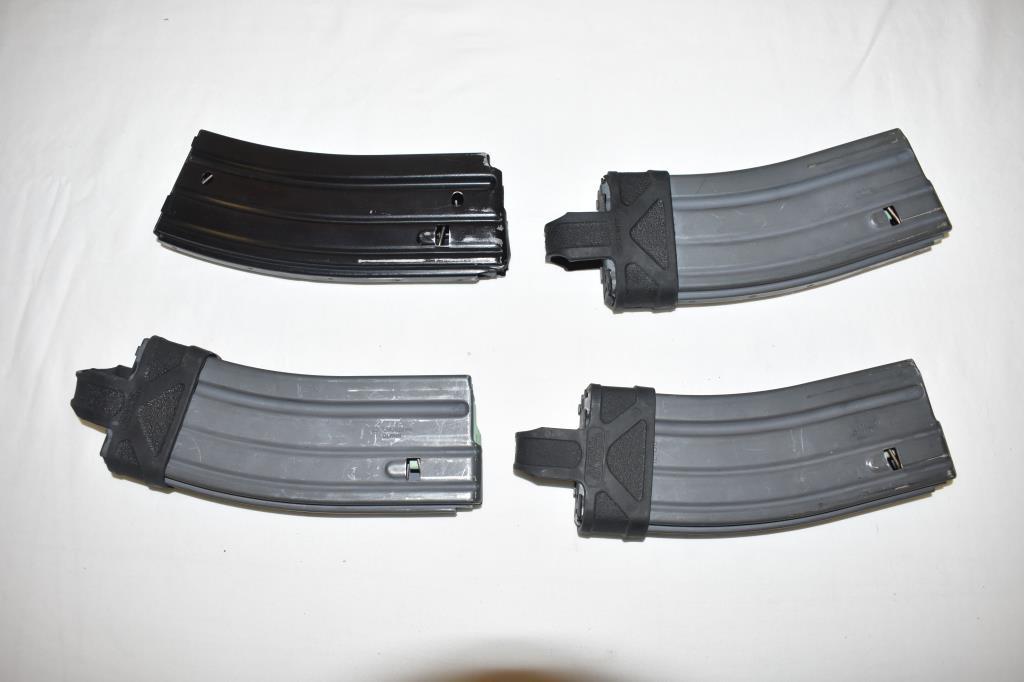 Four AR15 5.56 Nato Magazines