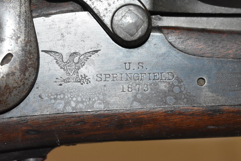 Gun. Springfield Mdl 1873 45-70 Trap Door Rifle