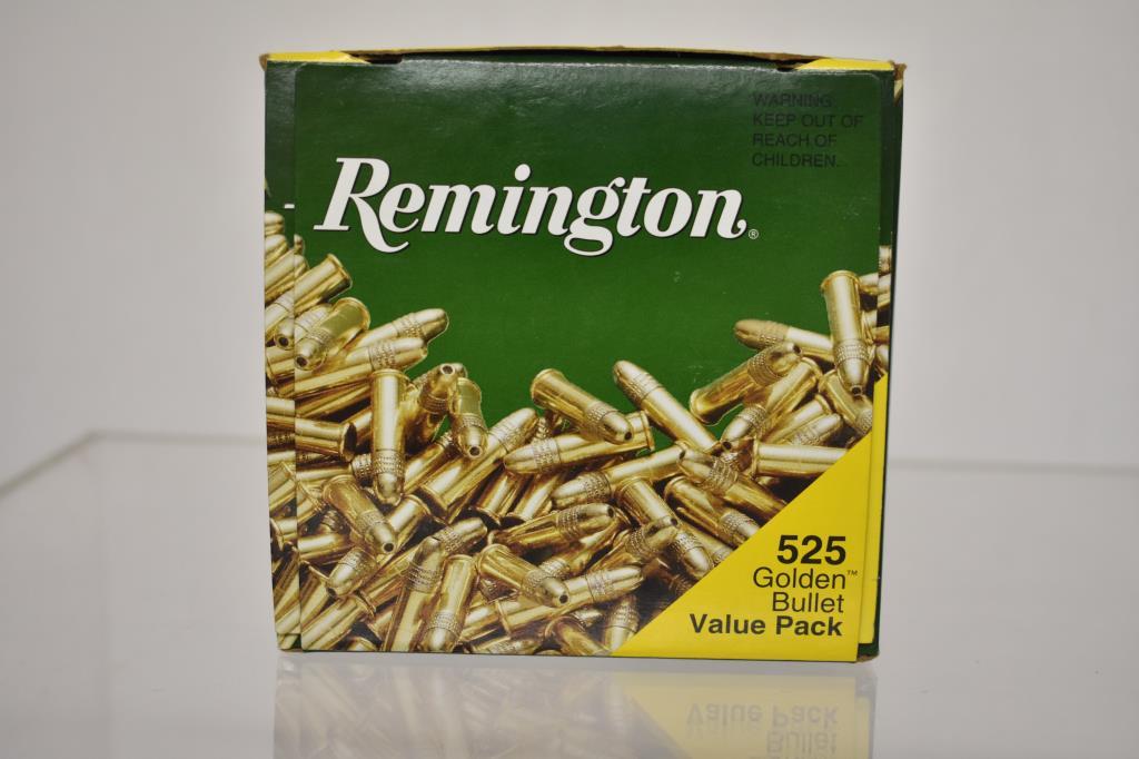 Ammo. Remington Golden Bullet, 22 lr 525 Rds.