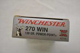Ammo. Winchester 270 Win, 50 Rds