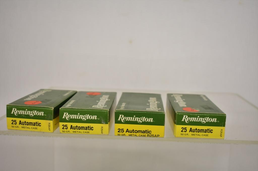 Ammo. Remington 25 Auto. 200 Rds.