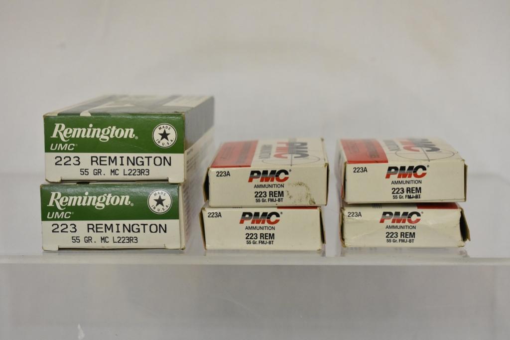 Ammo. Remington & PMC 223. 120 Rds.