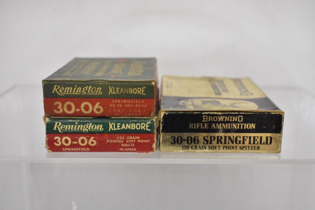 Ammo. Remington & Browning 30-06. 50+ Rds, 5+ Bras