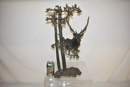 Mark Hopkins "Among the Aspen" Red Deer Bronze