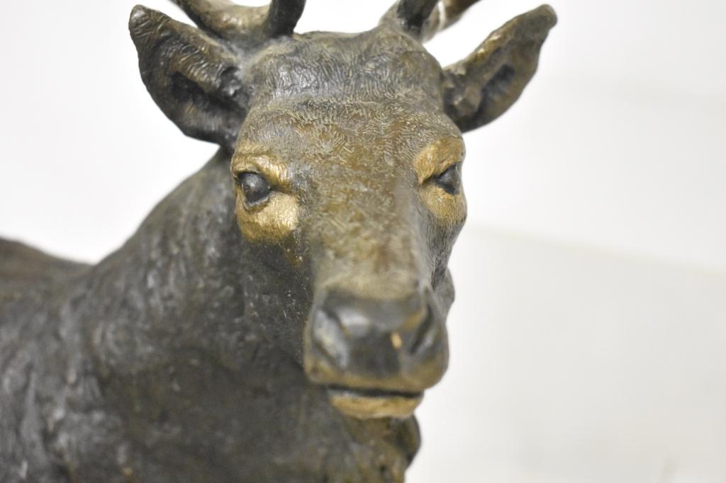 Mark Hopkins "Among the Aspen" Red Deer Bronze