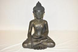Bronze Calling the Earth to Witness Buddha Statue